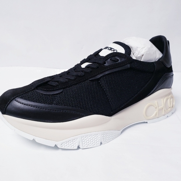 Jimmy Choo Men's Black Raine Sneakers EU 43 US Mens 10-10.5 (NIB) - Picture 8 of 12